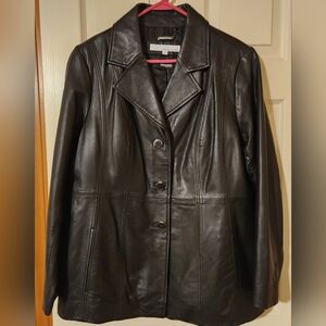 Women’s Wilson’s Leather Black Leather Jacket With Thinsulate Plus Size 1X